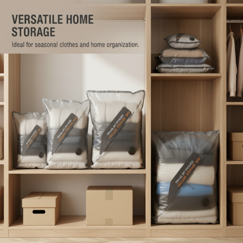 Ensemble de sacs de compression sous vide sans fil pour le voyage