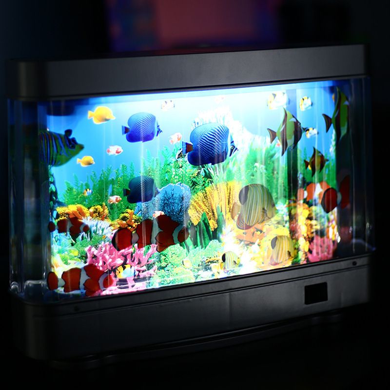Idée cadeau - Lampe décorative aquarium poissons tropicaux