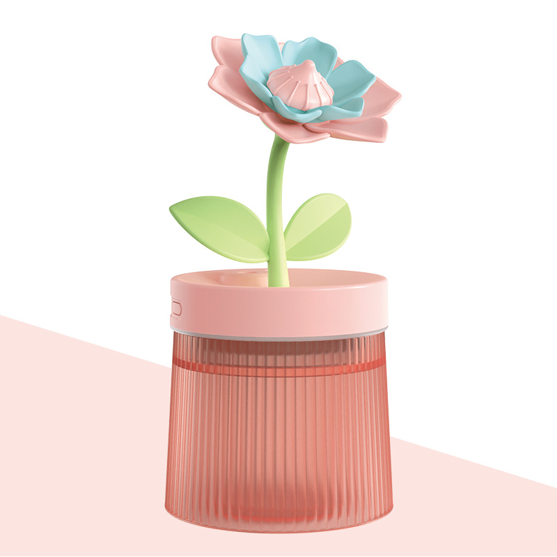 Personalize Your Mist & Mood Flower Humidifier with Dual Mist Mode & 7-Color Night Light
