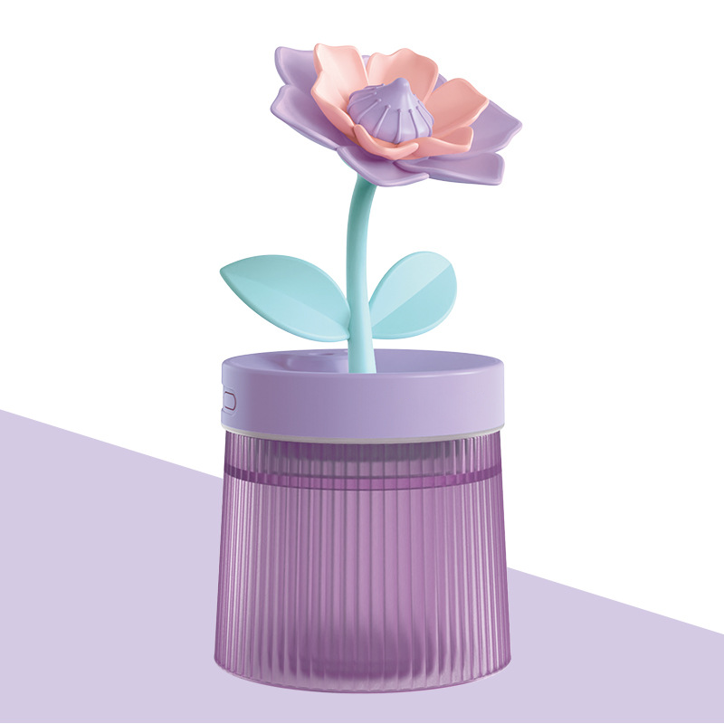 Personalize Your Mist & Mood Flower Humidifier with Dual Mist Mode & 7-Color Night Light