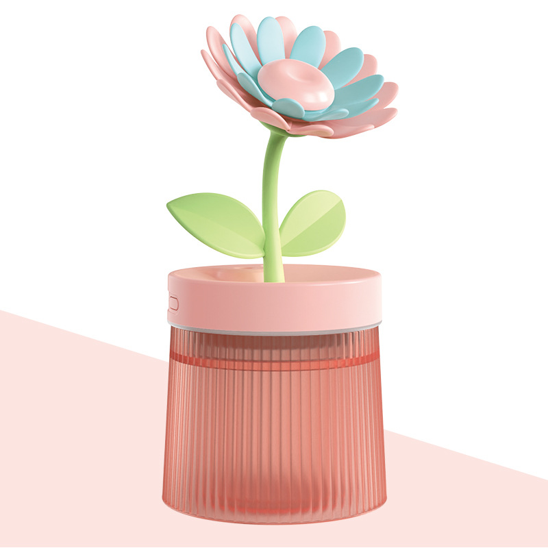 Personalize Your Mist & Mood Flower Humidifier with Dual Mist Mode & 7-Color Night Light