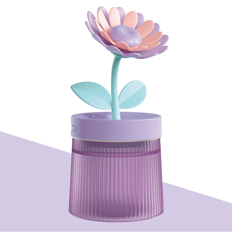 Personalize Your Mist & Mood Flower Humidifier with Dual Mist Mode & 7-Color Night Light