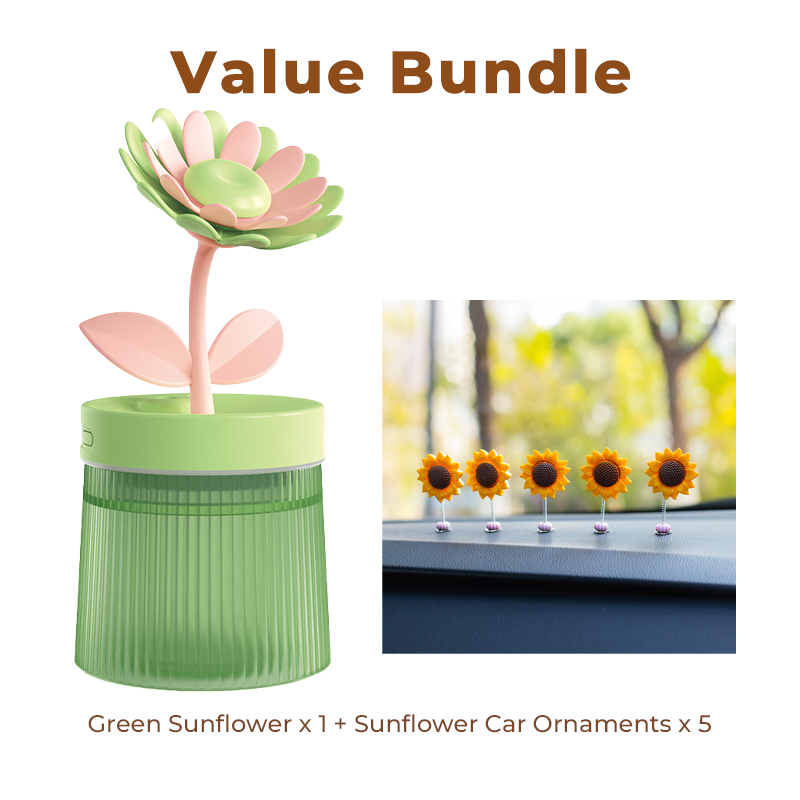 Personalize Your Mist & Mood Flower Humidifier with Dual Mist Mode & 7-Color Night Light