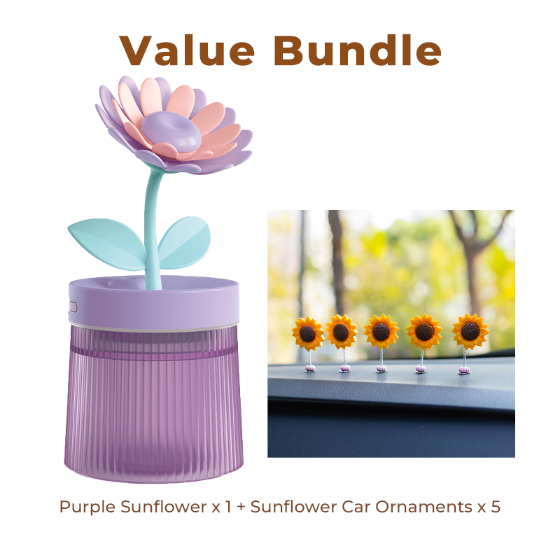 Personalize Your Mist & Mood Flower Humidifier with Dual Mist Mode & 7-Color Night Light