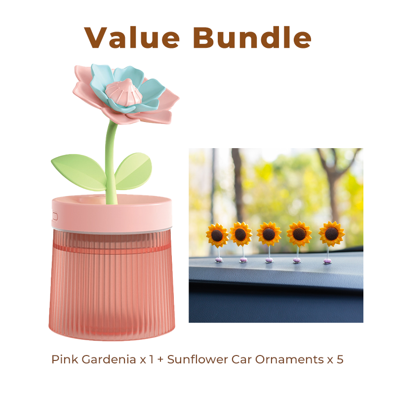 Personalize Your Mist & Mood Flower Humidifier with Dual Mist Mode & 7-Color Night Light