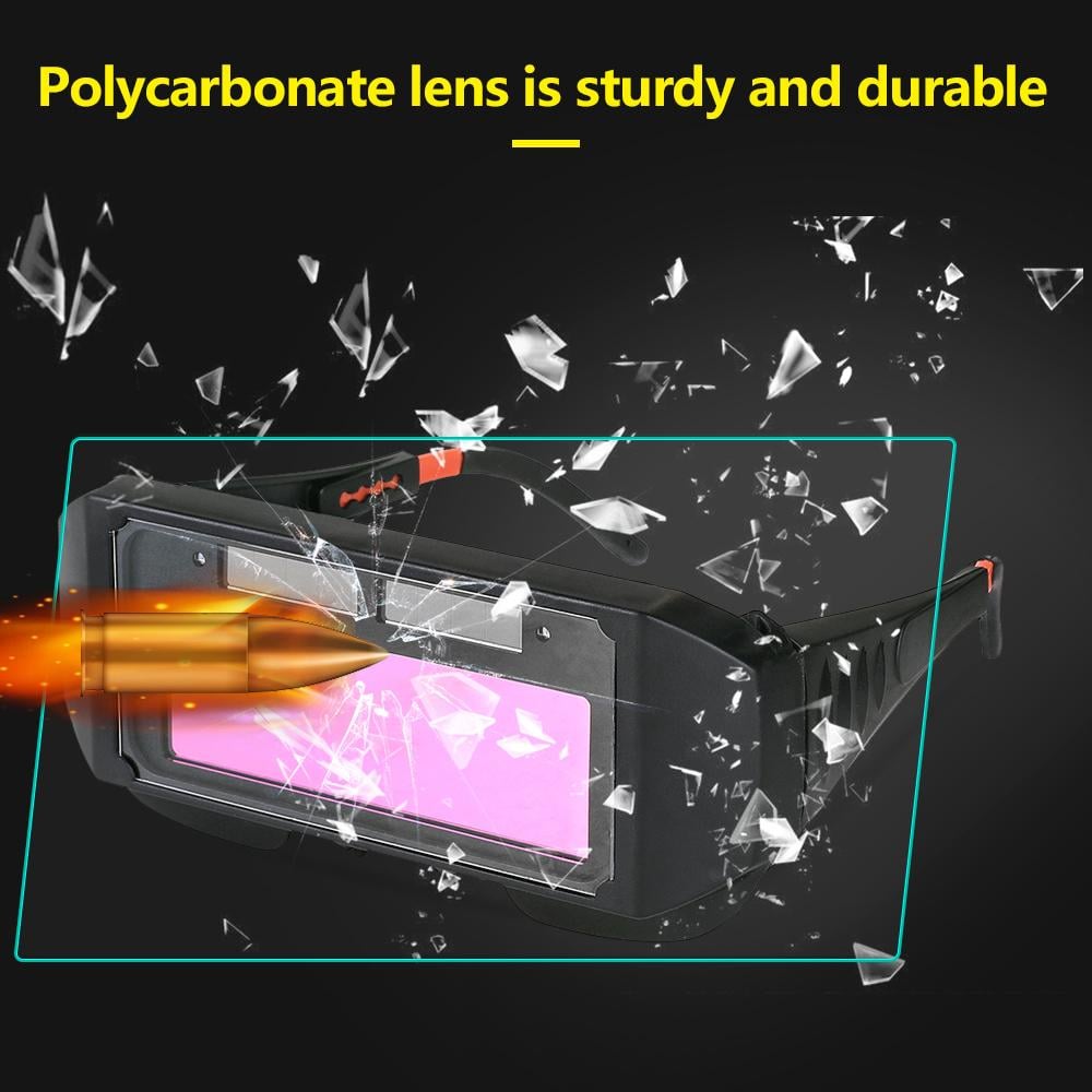 LIMITE 50% DE RÉDUCTION Lunettes de soudage à obscurcissement automatique solaire, anti-UV/IR, monture ajustable