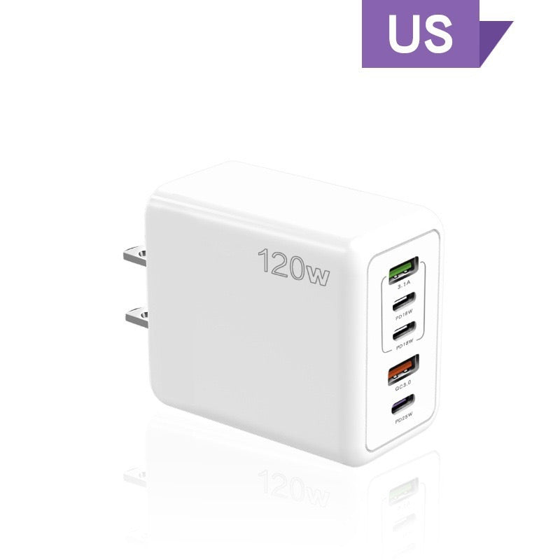 Chargeur rapide 120 W à 5 ports
