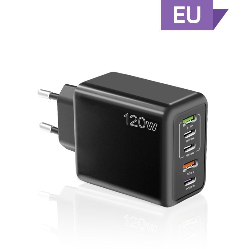 Chargeur rapide 120 W à 5 ports