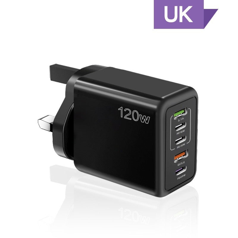 Chargeur rapide 120 W à 5 ports