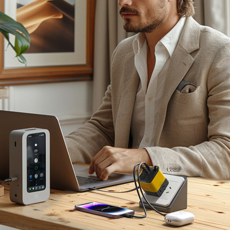 Offre spéciale 2026 Chargeur 65 W avec câble USB-C rétractable