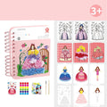 Cahier de dessin créatif à la main avec autocollants