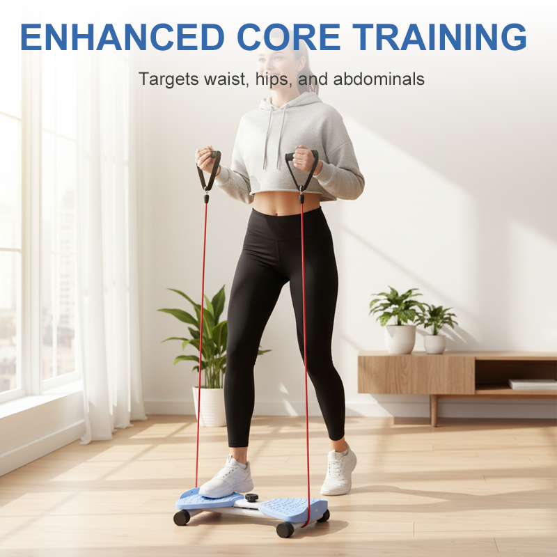 STEPPER de cardio compact avec torsion du bassin, entraînement complet du corps à domicile, jusqu'à 120 kg