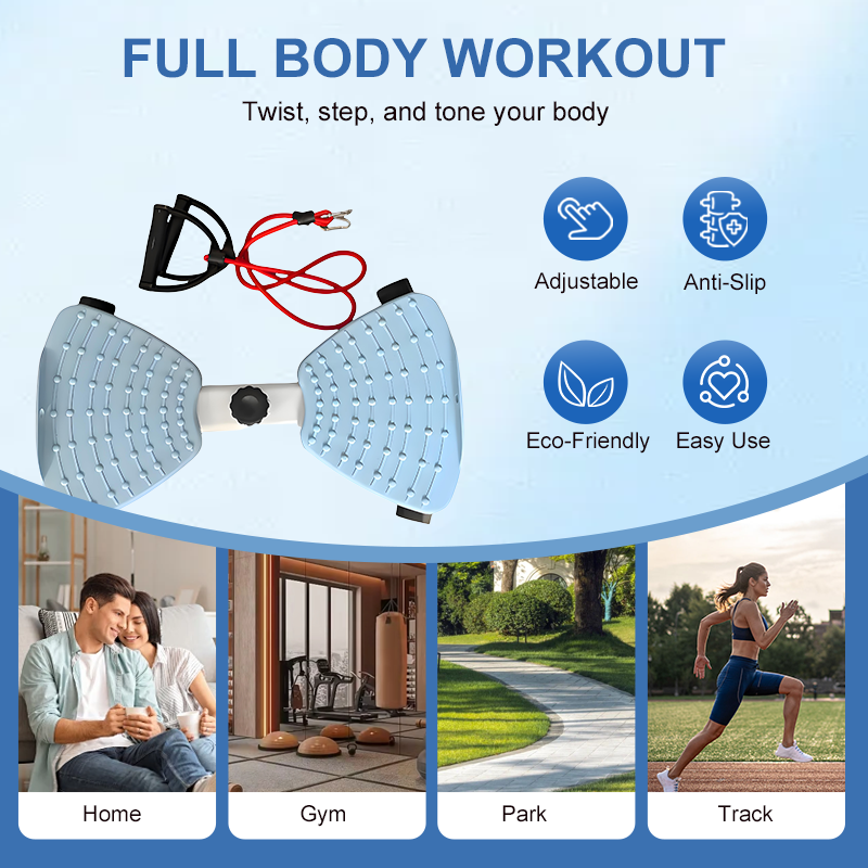 STEPPER de cardio compact avec torsion du bassin, entraînement complet du corps à domicile, jusqu'à 120 kg