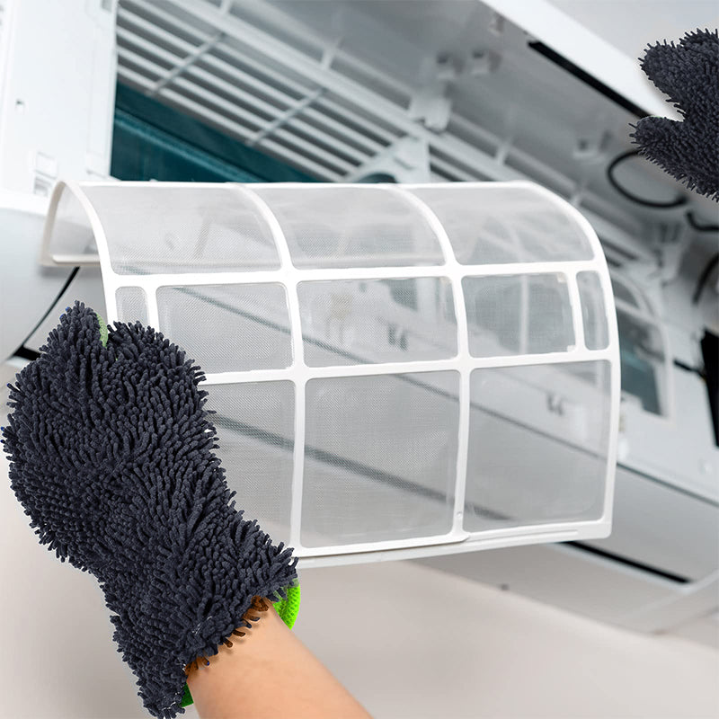 Gants de lavage double face cinq doigts