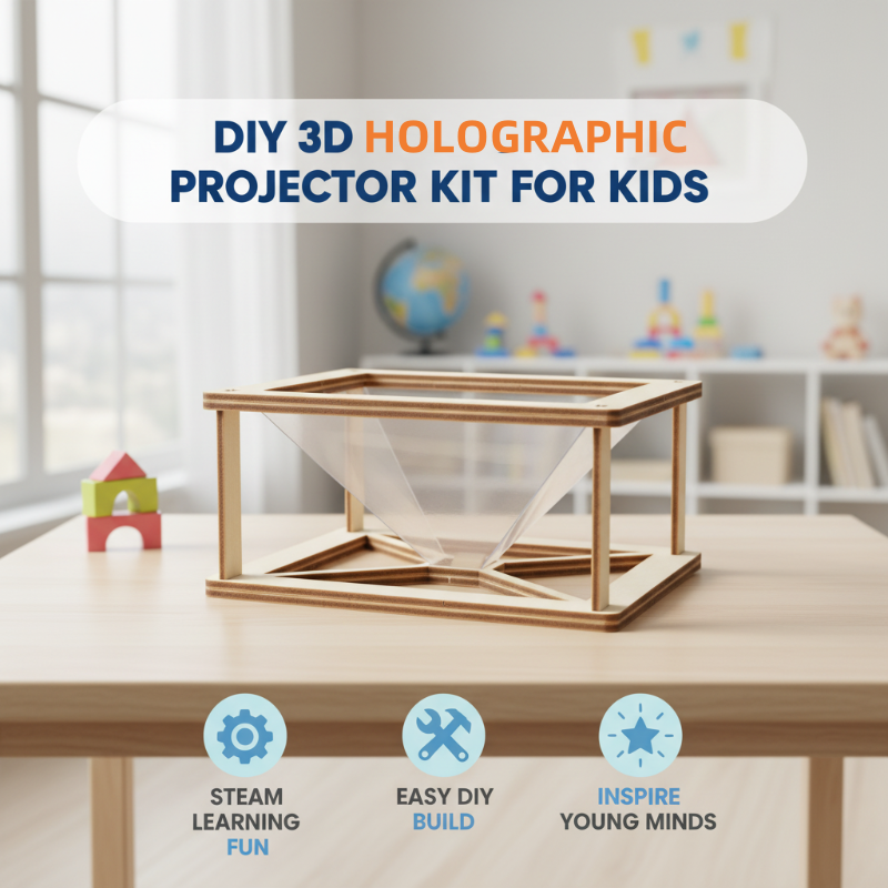 Kit de projecteur holographique 3D à monter soi-même pour enfants