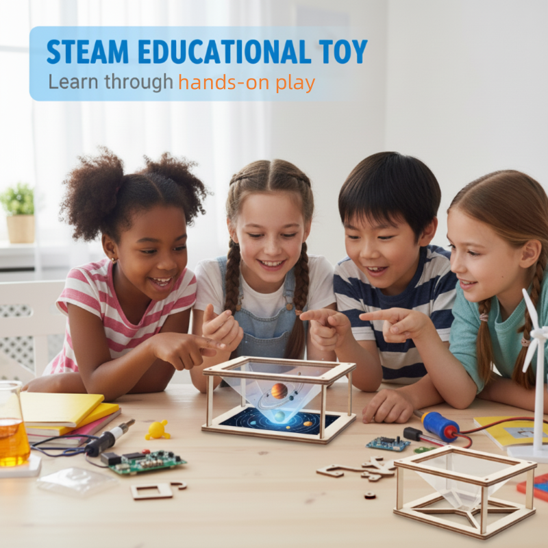 Kit de projecteur holographique 3D à monter soi-même pour enfants