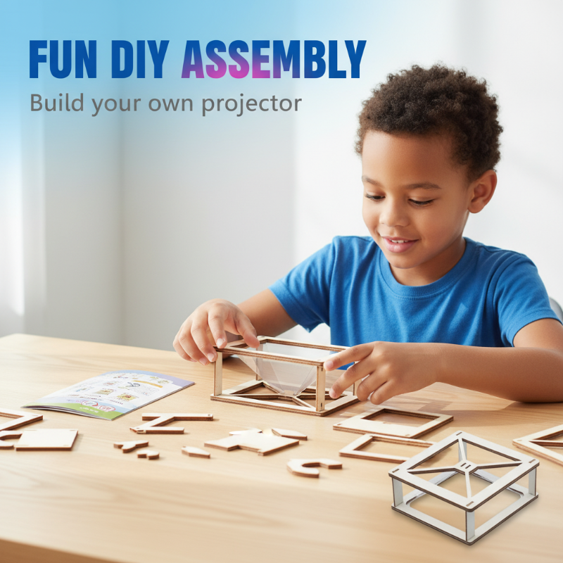 Kit de projecteur holographique 3D à monter soi-même pour enfants