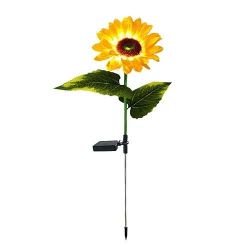 DE RÉDUCTION Lampes solaires tournesol étanches Pétales réalistes, indice de protection IP65 et allumage automatique 8-12 h