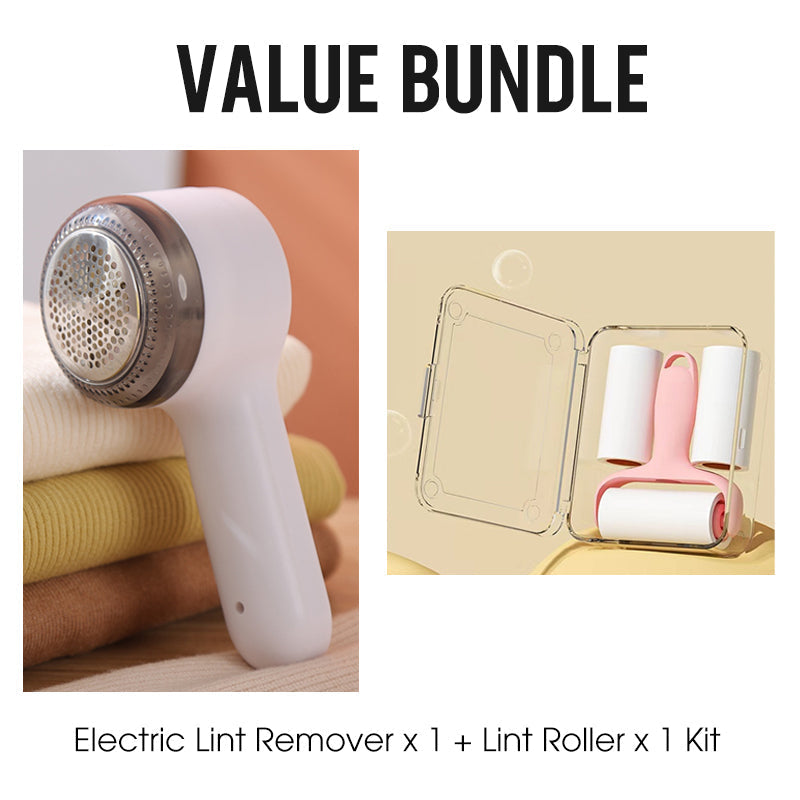 Portable electric lint remover