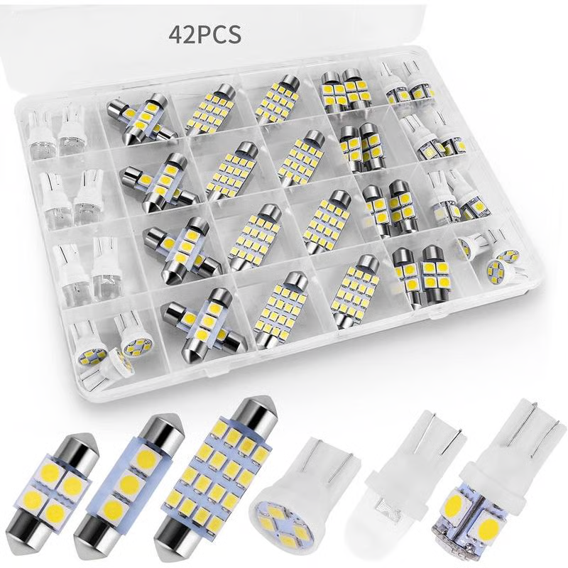 Solde de printemps : 50 % de réduction sur l'ensemble d'éclairage intérieur LED 42 pièces ultra-lumineuses – Mise à niveau plug & play pour votre voiture