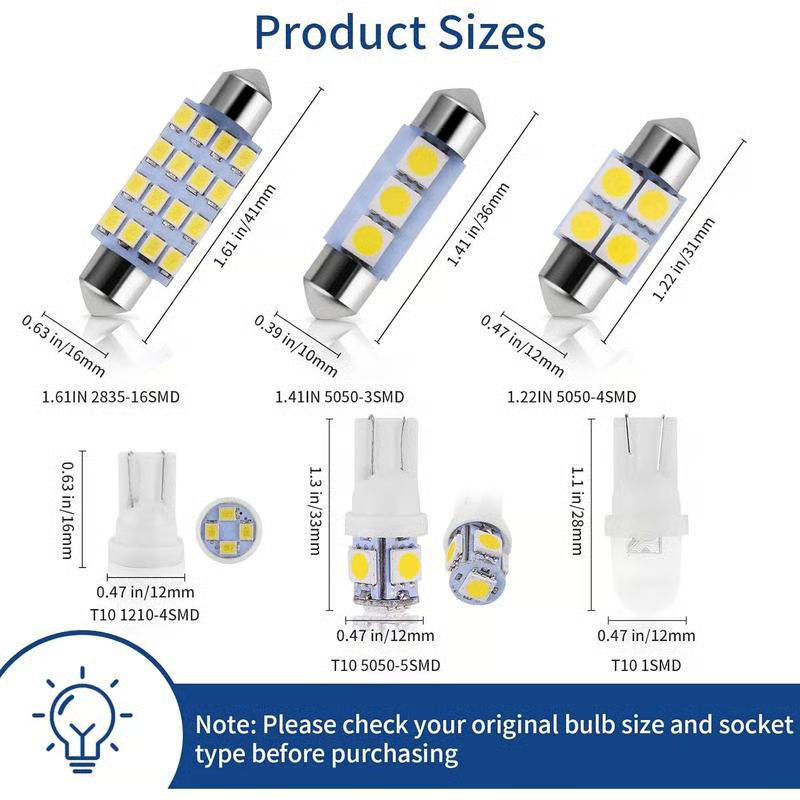 Solde de printemps : 50 % de réduction sur l'ensemble d'éclairage intérieur LED 42 pièces ultra-lumineuses – Mise à niveau plug & play pour votre voiture