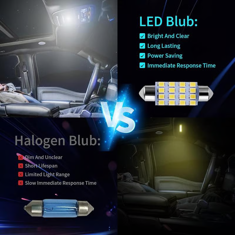 Solde de printemps : 50 % de réduction sur l'ensemble d'éclairage intérieur LED 42 pièces ultra-lumineuses – Mise à niveau plug & play pour votre voiture