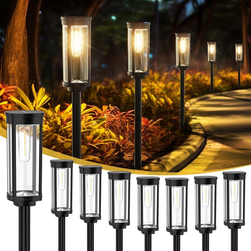 NOUVEAU 2026 Lampes solaires d'extérieur pour allée