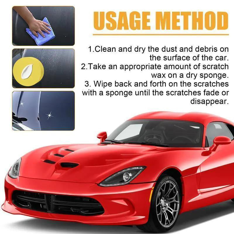 DE RÉDUCTION Cire Efface-Rayures Universelle pour Voiture Répare, Polit & Restaure en 3 étapes Simples (120 ml)