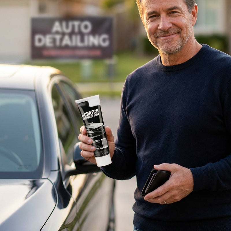 DE RÉDUCTION Cire Efface-Rayures Universelle pour Voiture Répare, Polit & Restaure en 3 étapes Simples (120 ml)