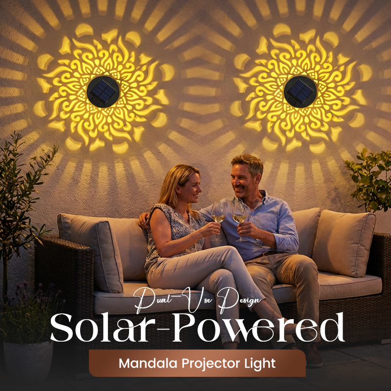 RÉDUCTION Projecteur de mandalas à énergie solaire