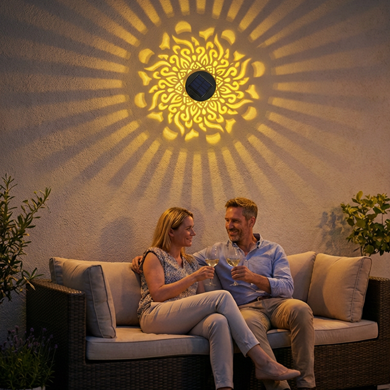 RÉDUCTION Projecteur de mandalas à énergie solaire