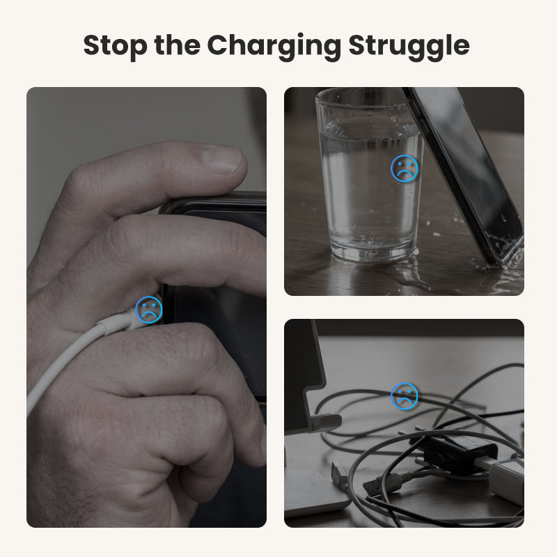 Adaptateur de charge rapide 360 avec support pliable pour téléphone