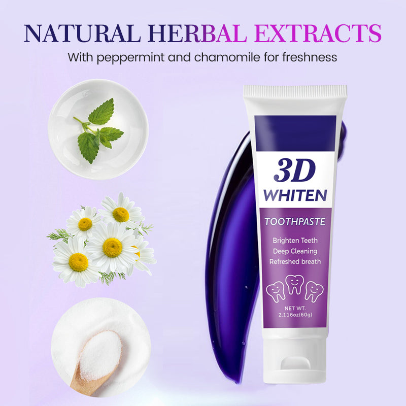 Dentifrice blanchissant 3D aux extraits naturels
