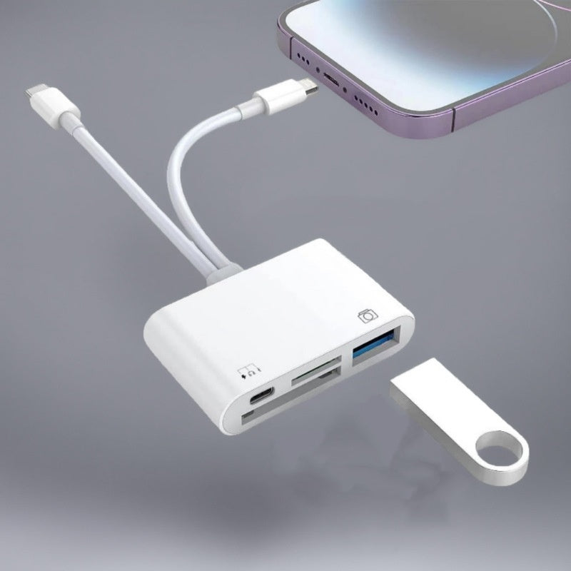 Lecteur de carte mémoire USB-C 3-en-1