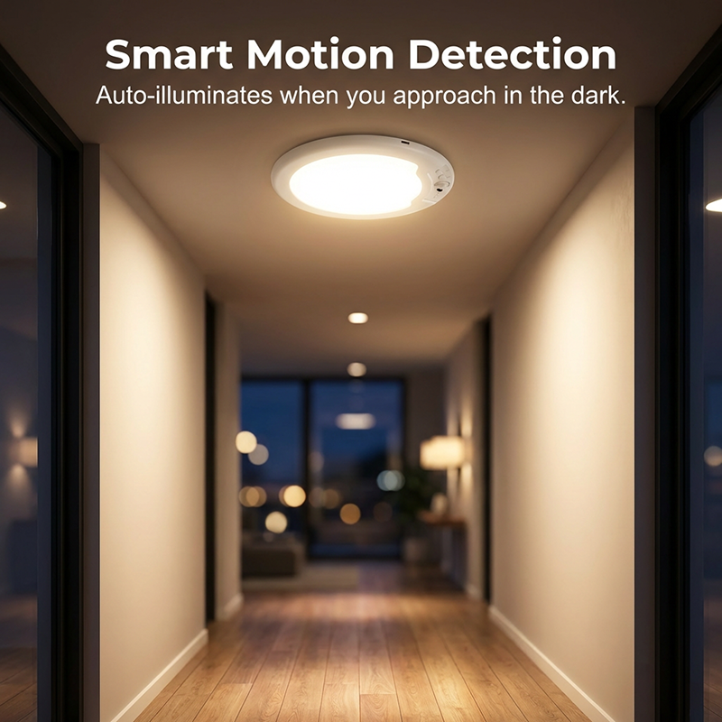 DE RDUCTION Plafonnier LED intelligent à détecteur de mouvement, rechargeable et télécommandé