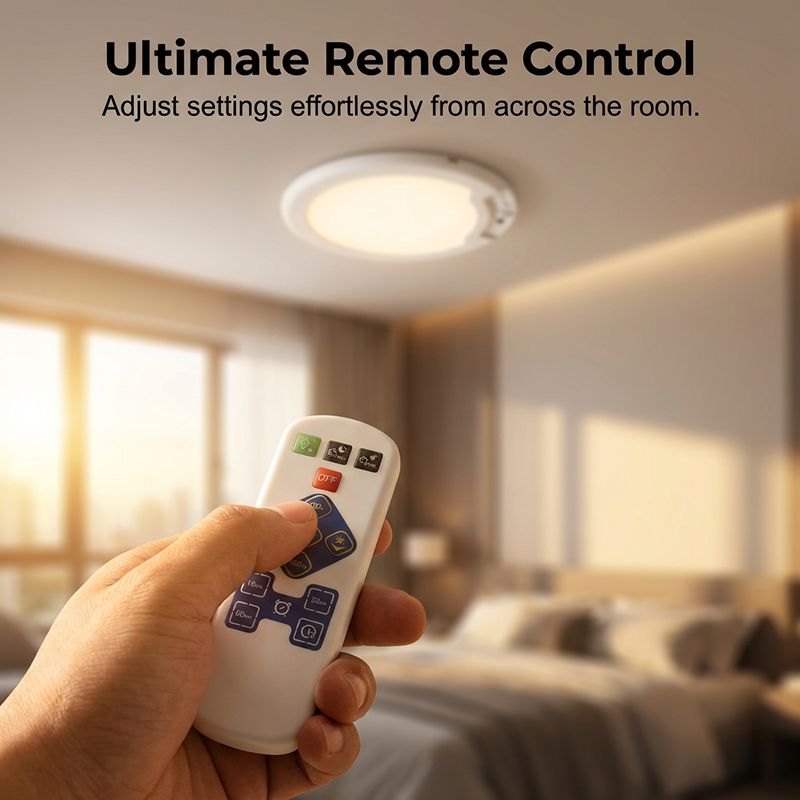DE RDUCTION Plafonnier LED intelligent à détecteur de mouvement, rechargeable et télécommandé
