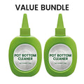 Stain and soil remover for pot bottoms