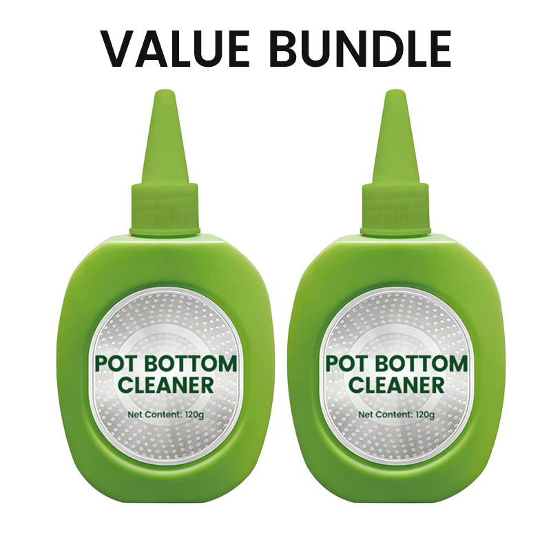 Stain and soil remover for pot bottoms