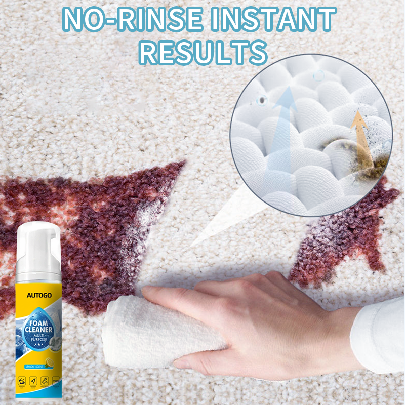 OFFRE : 2 ACHETÉS, LE 3E OFFERT Nettoyant Moussant Puissant et Polyvalent pour Intérieur Auto Sans Rinçage, 150 ml