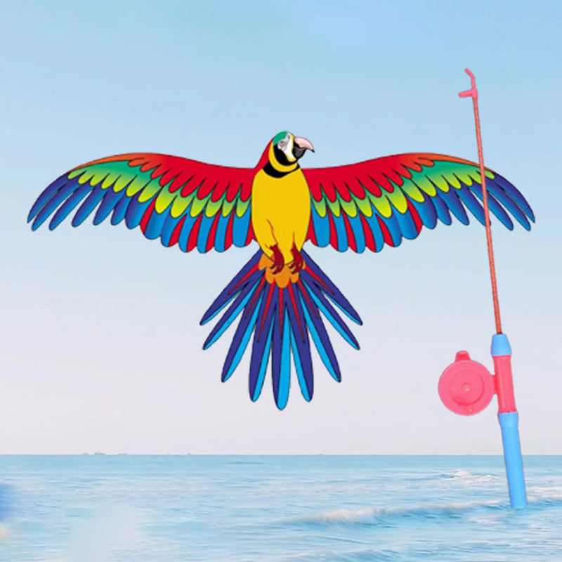 Nouveau modèle 2026 Cerf-volant créatif pour enfants en forme de canne à pêche élastique Indispensable pour le jardin et les voyages