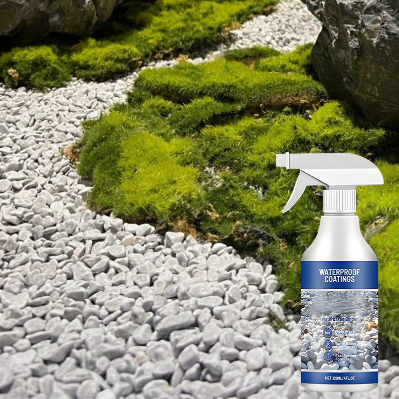 Colle imperméable pour galets et graviers destinée à l'aménagement paysager