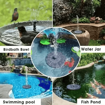 Solar bird baths