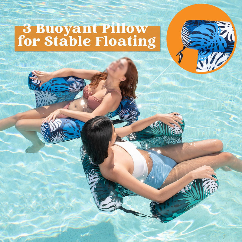 Chaise de piscine gonflable