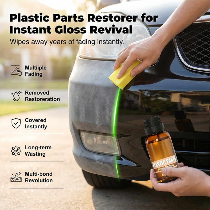 Produit de restauration pour revêtements en cristal des pièces en plastique de voiture