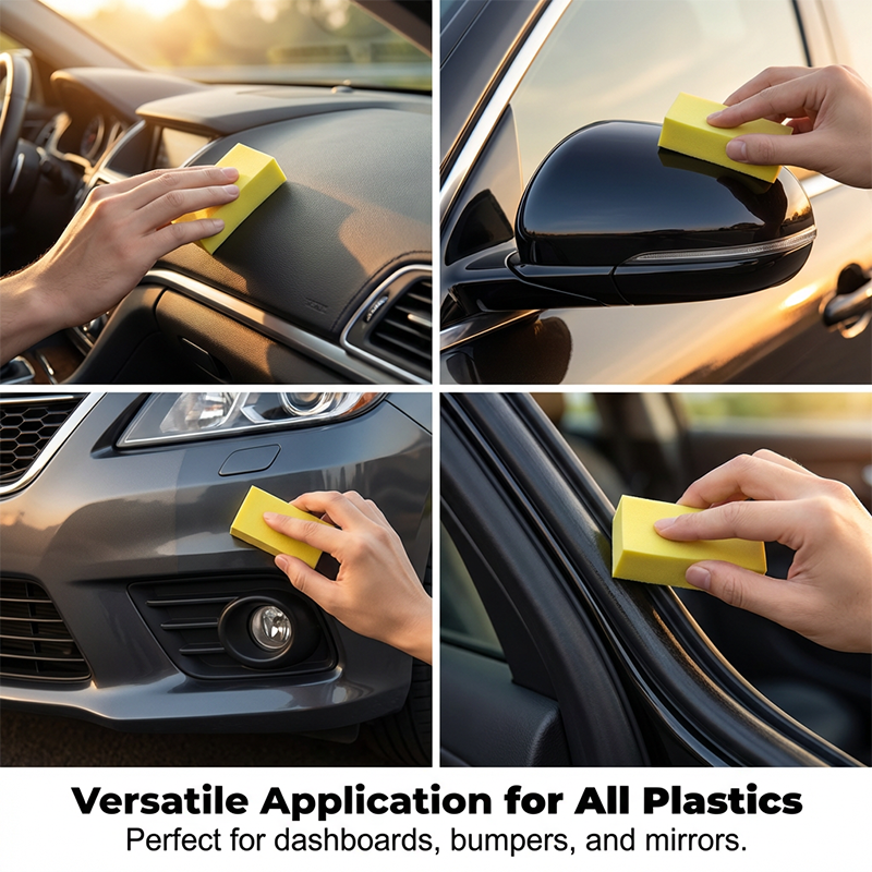 Produit de restauration pour revêtements en cristal des pièces en plastique de voiture