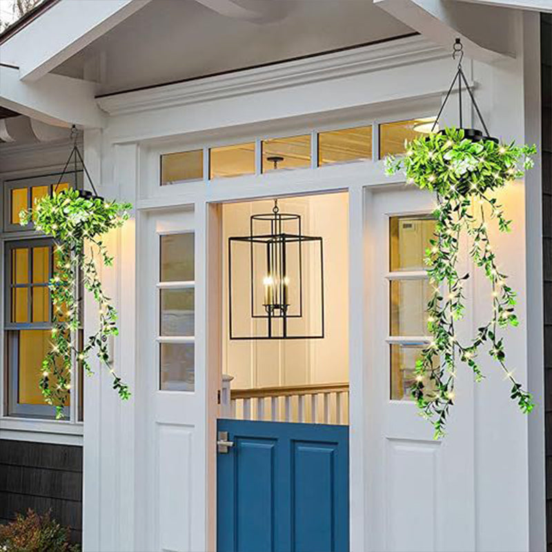 DE RDUCTION Suspension solaire en herbe de Milan, éclairage d'ambiance autonome et décoration extérieure. Naturelle, sans câble et parfaite pour jardin, balcon ou terrasse.