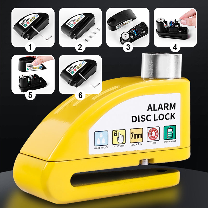 Antivol de disque avec alarme pour moto