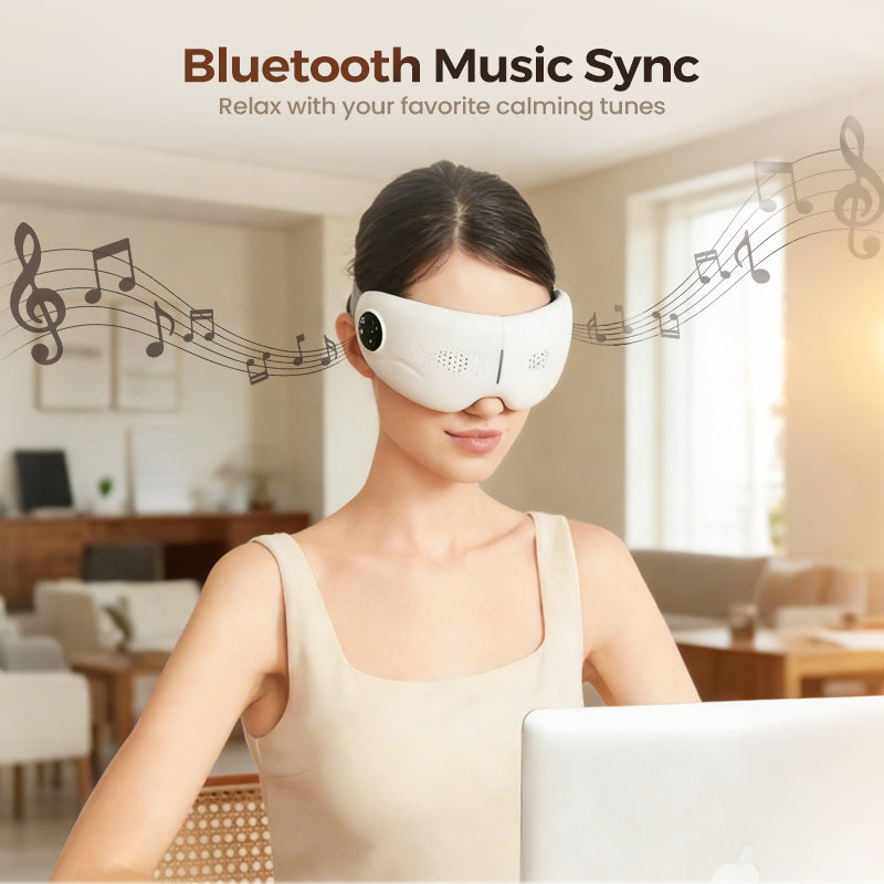 Bluetooth Eye Massager with Heating Function and Music
