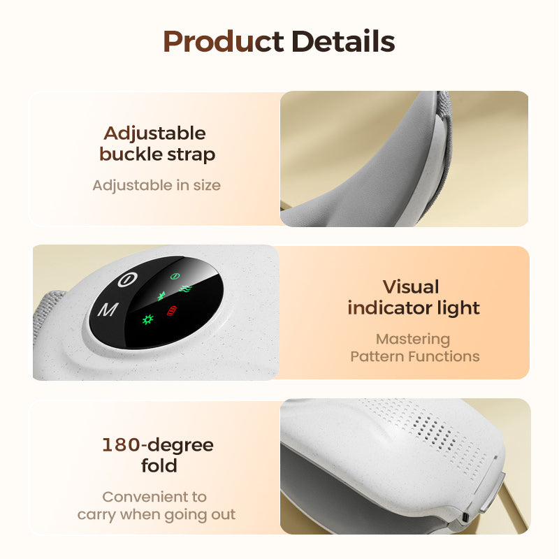 Bluetooth Eye Massager with Heating Function and Music