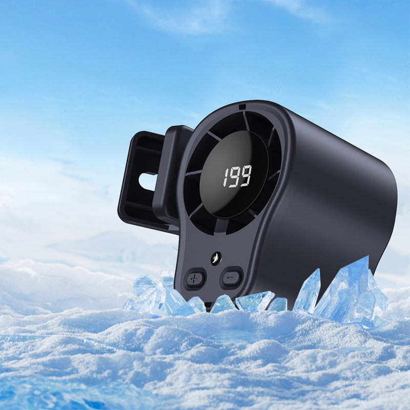USB Hands-Free Personal Fan for Car Vent or Desk, LED Display, Silent (<36dB), 2000/4000mAh Battery, 3 Colors